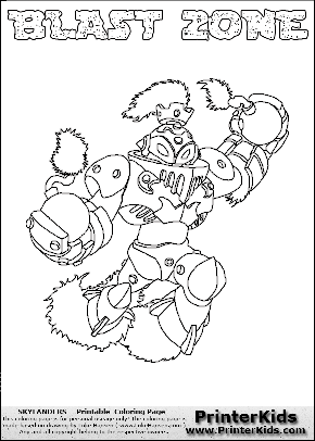 skylanders swap force blast zone coloring pages - photo #3