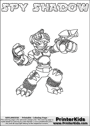 skylanders swap force coloring pages grim creeper - photo #13