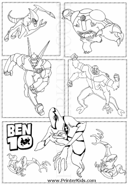   Coloring on Ben 10 Printable Coloring Pages Results Powered By Google