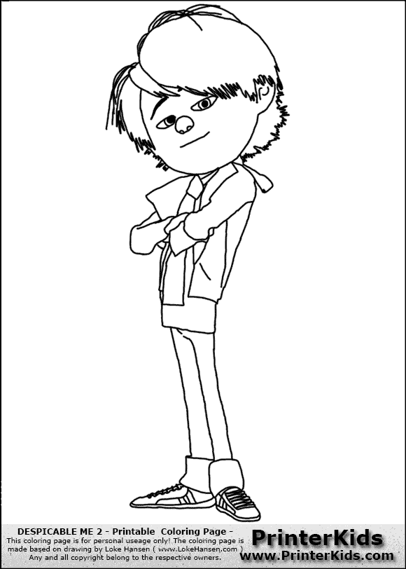 despicable me 2 coloring pages online - photo #40