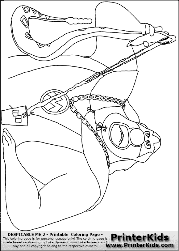 despicable me 2 coloring pages online - photo #9