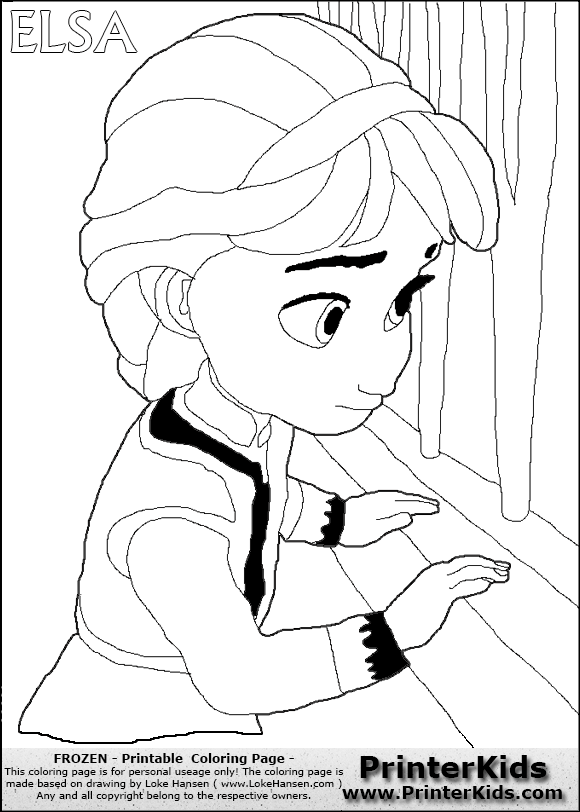 Disney Pixar Frozen Elsa Color Book Page13887