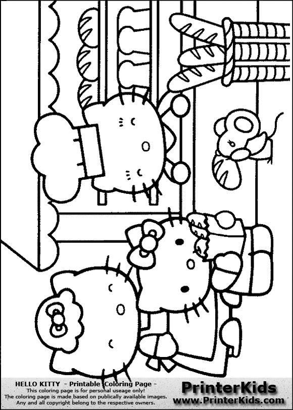 Hello Kitty Baking Coloring Pages : Free baker photos coloring pages Hello Kitty Baking Coloring Pages : Free baker photos coloring pages