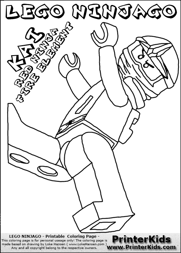 kai lego ninjago coloring pages - photo #35