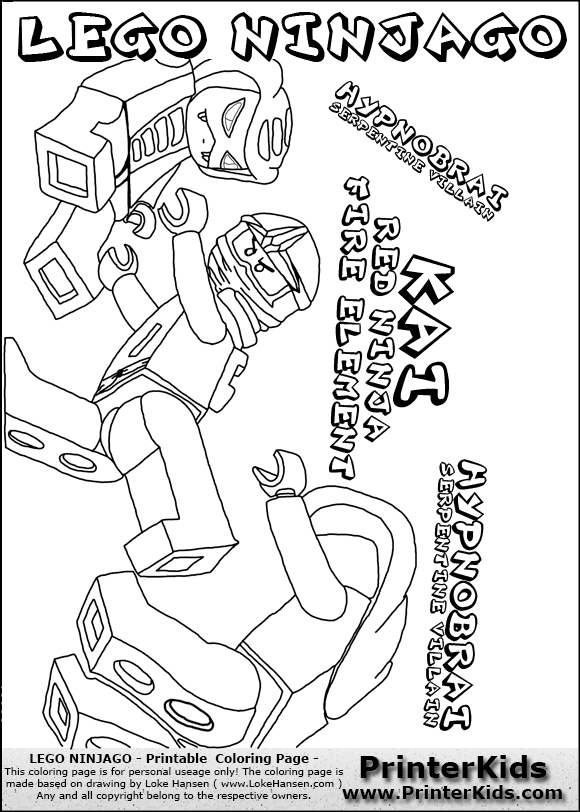 ninjago serpentine coloring pages - photo #35