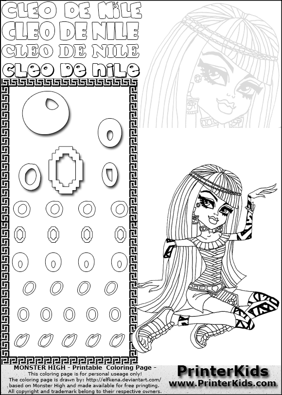 Egyptian Princess Coloring Page Pictures Color Colouring Pages 2