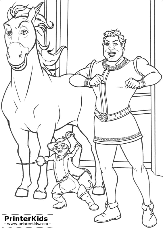 shrek 2 coloring pages - photo #14