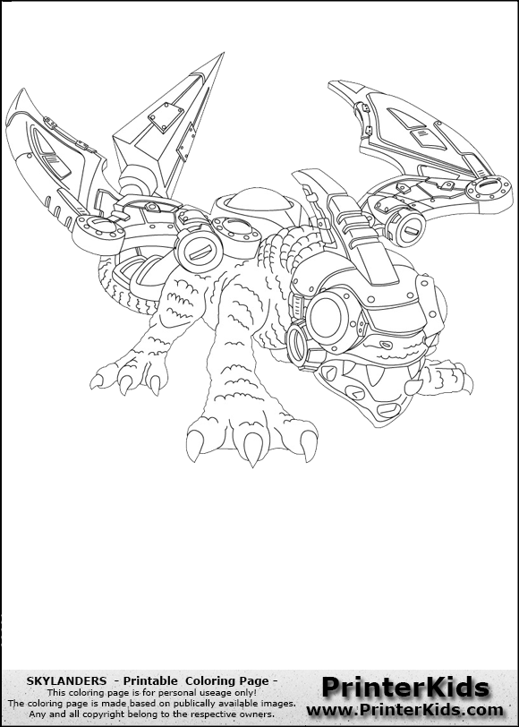 skylanders bouncer coloring pages - photo #9