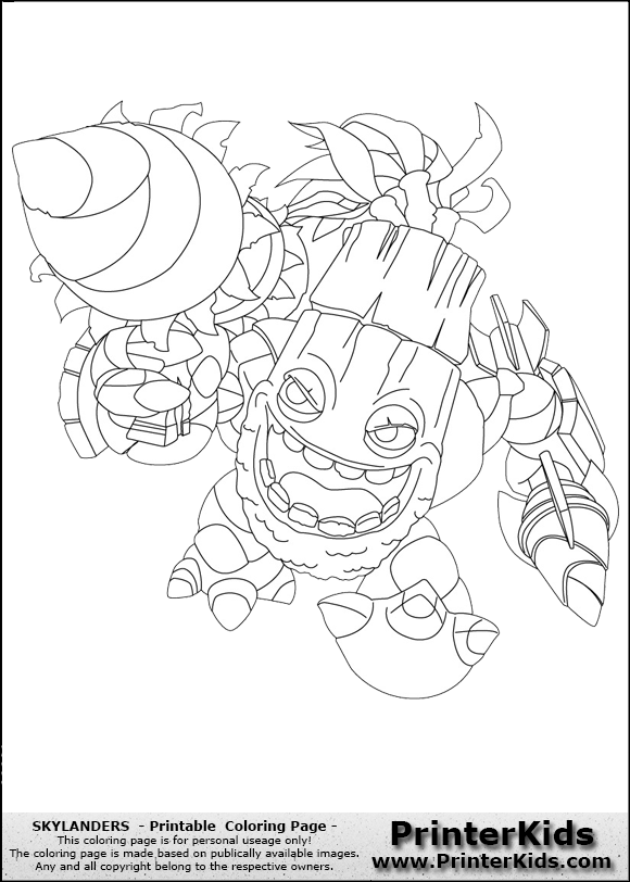 skylanders giants coloring pages sprocket specialists - photo #8