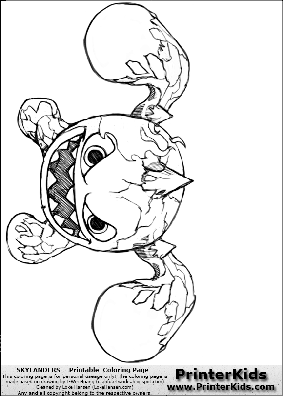 skylanders eruptor coloring pages - photo #7