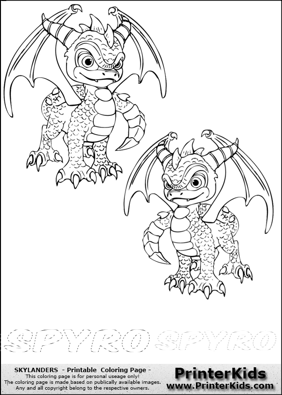 dark spyro the dragon coloring pages - photo #40
