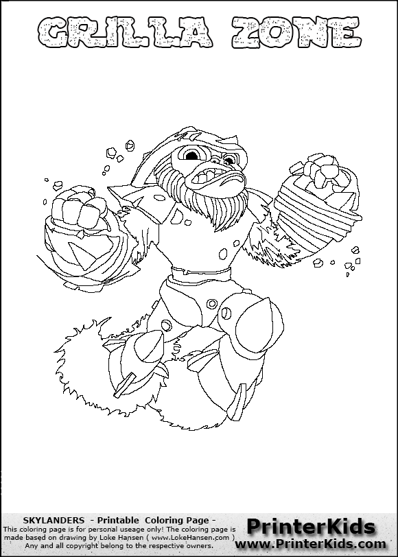 skylanders swap force blast zone coloring pages - photo #7