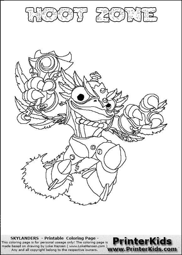 skylanders swap force blast zone coloring pages - photo #6