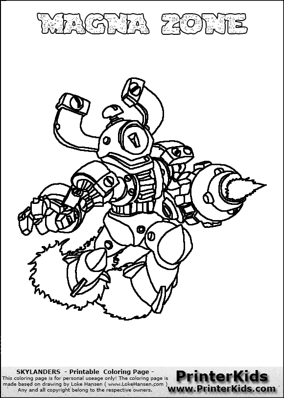skylanders swap force blast zone coloring pages - photo #5