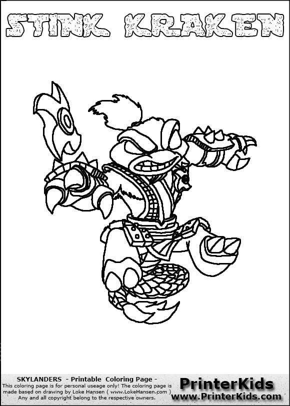 kraken coloring pages to print - photo #10