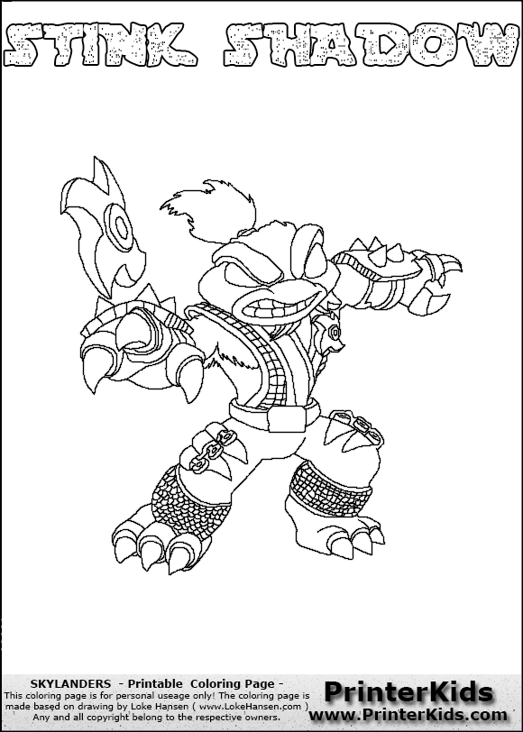 skylanders swap force coloring pages scratch - photo #30