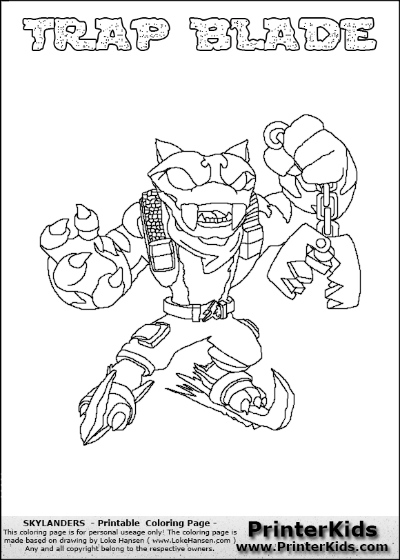 skylanders swap force coloring pages freeze blade - photo #18