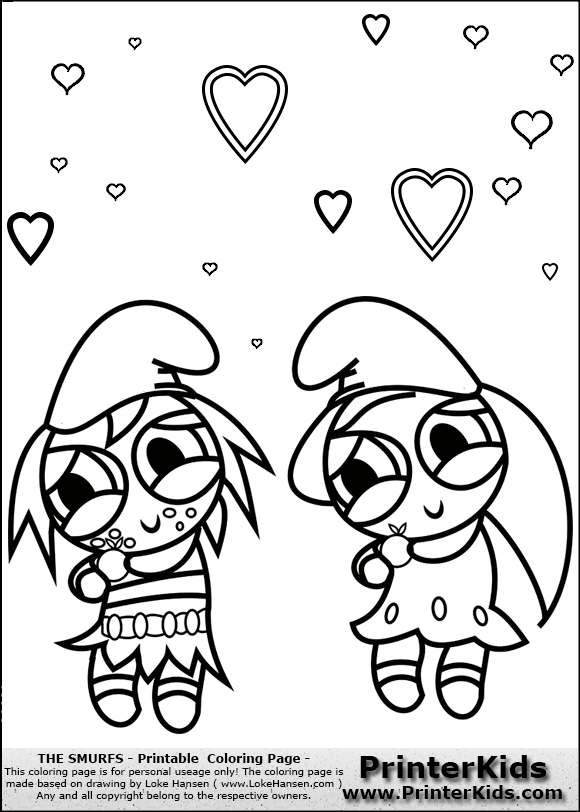 smurfette and vexy coloring pages - photo #25