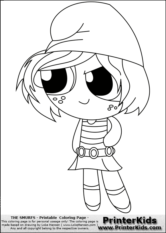 hackus smurf coloring pages - photo #43