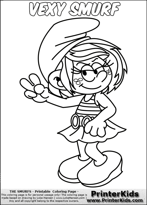 hackus smurf coloring pages - photo #29