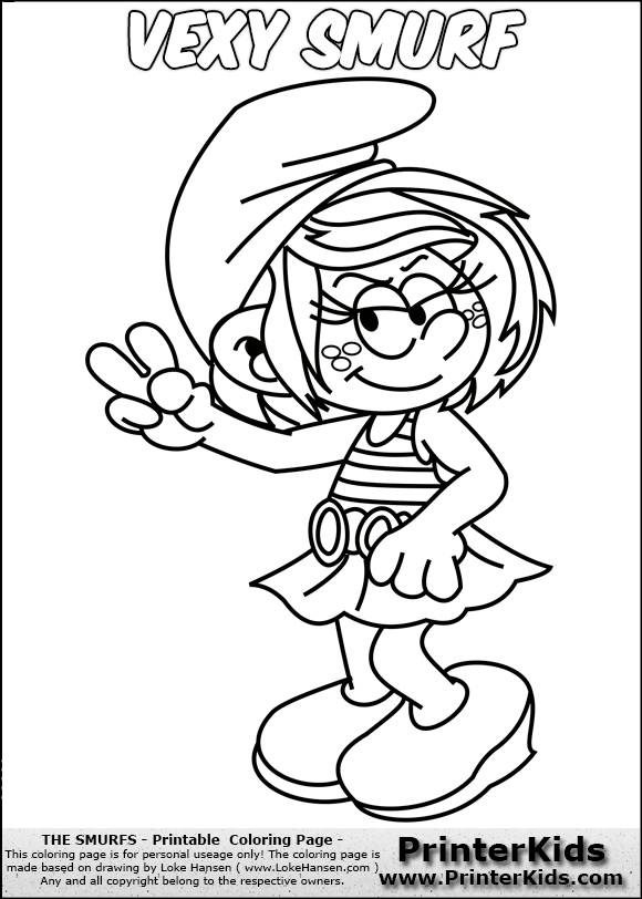 smurfs 2 coloring pages smurfette coloring - photo #26