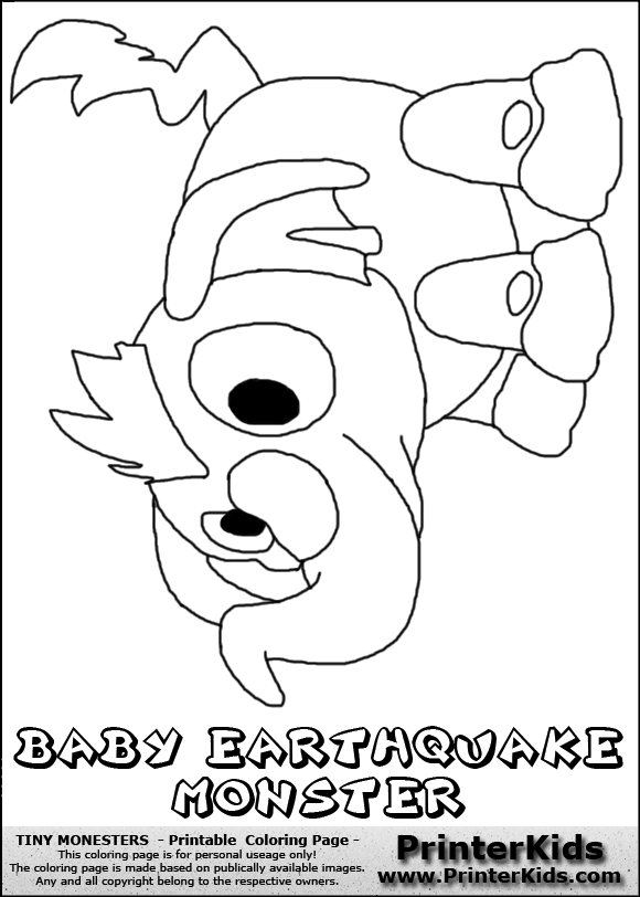 earhquakes kdg coloring pages - photo #23